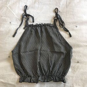 Brandy Melville cropped flower print tank